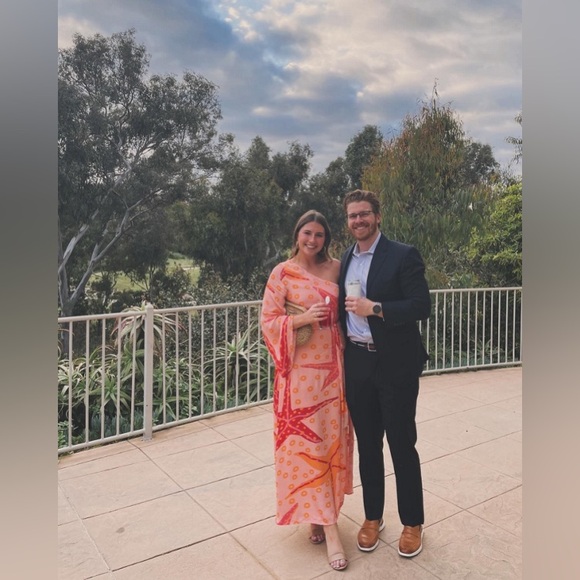 Farm Rio x Anthropologie One-Shoulder Starfish Maxi Dress - Picture 7 of 9